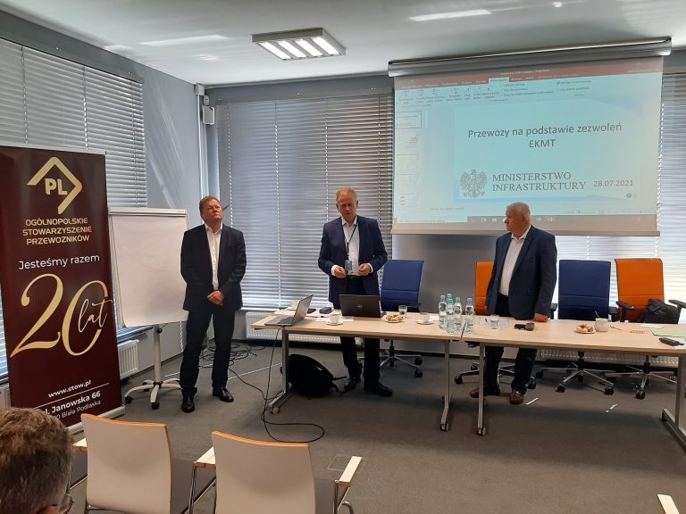 Konferencja w sprawie zezwoleń EKMT, 28 lipca 2021