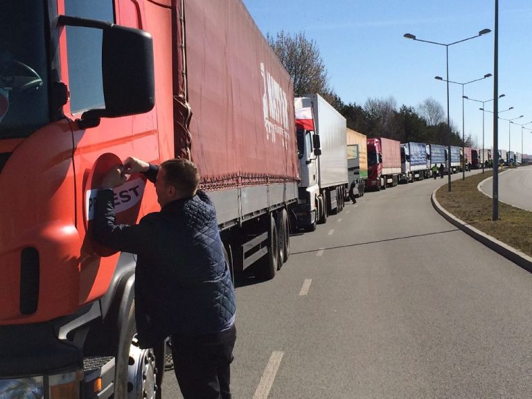 Protest przewoźników, 23 marca 2015