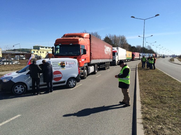 Protest przewoźników, 23 marca 2015