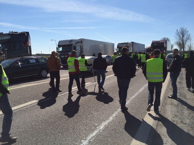 Protest przewoźników, 23 marca 2015