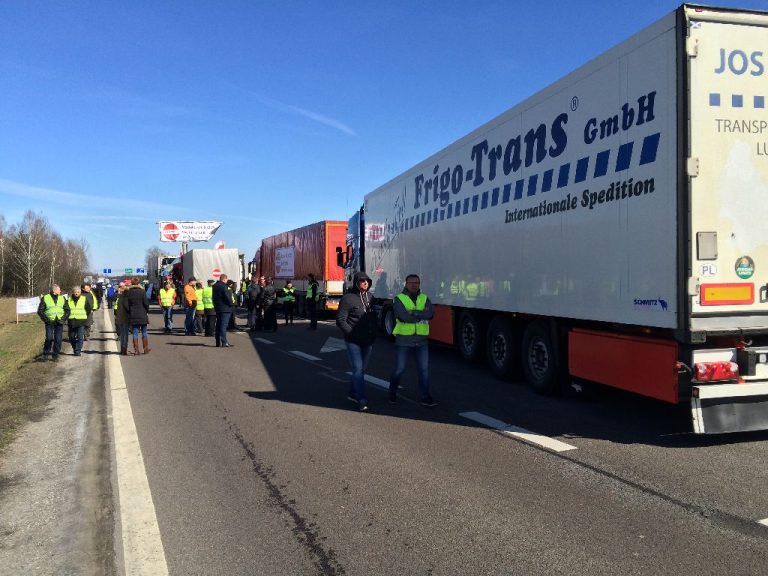 Protest przewoźników, 23 marca 2015
