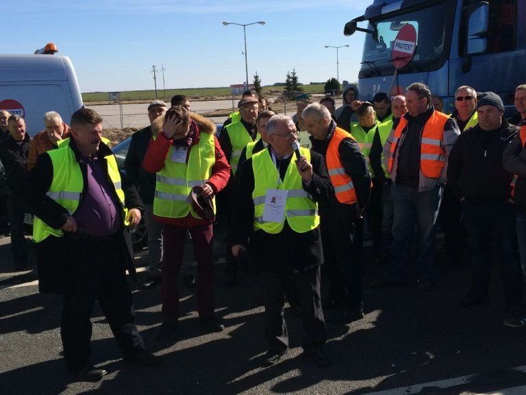 Protest przewoźników, 23 marca 2015